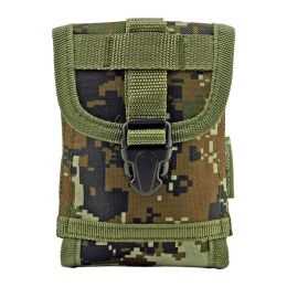 Space Force Tactical MOLLE Cell Phone Tech Pouch Carrier Vest Attachment - Green Digital Camo
