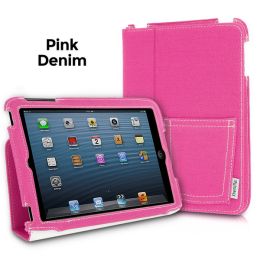 XtremeMac Microfolio Case for iPad Mini, Pink Denim