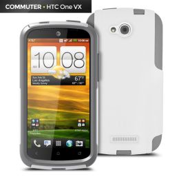 OtterBox Commuter Series Case for HTC One VX - White/Gray