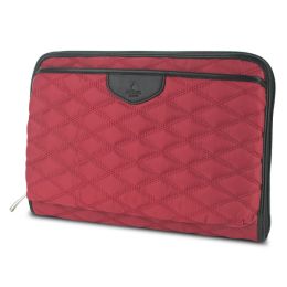 Knomo Fitzrovia Collection Foley Quilted City Tablet Sleeve Bag - Scarlet